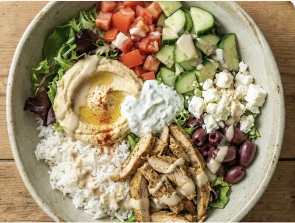 Chicken Pita Bowl